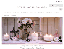 Tablet Screenshot of lowerlodgecandles.com